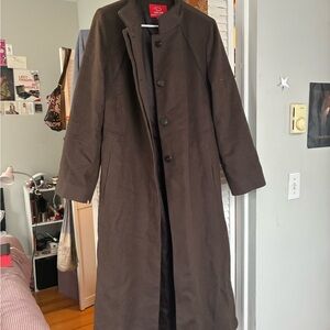 Oscar de la Renta Dark Brown Trench Coat